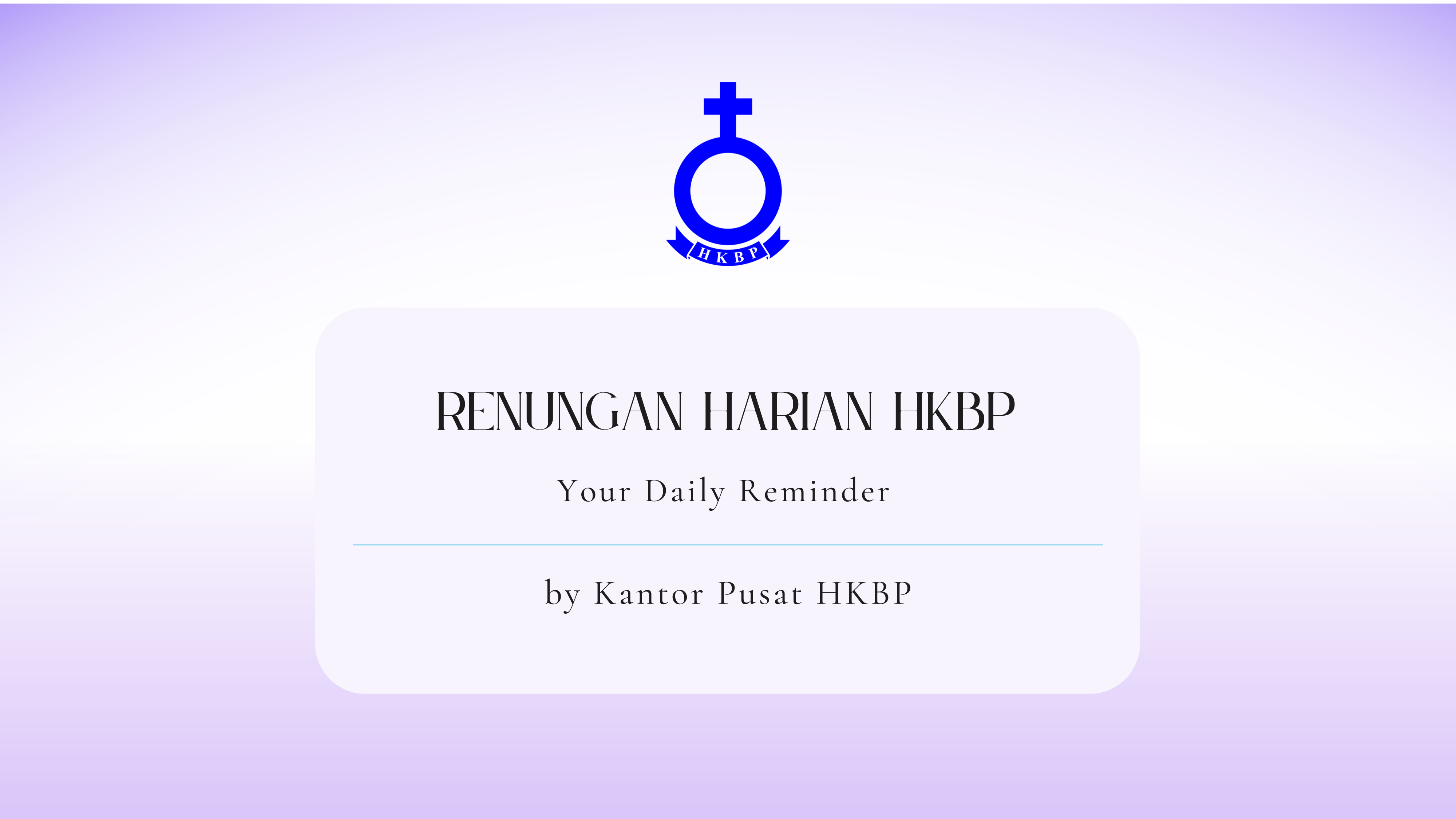 Renungan Harian HKBP | 11 Januari 2024 - Website Resmi Huria Kristen ...